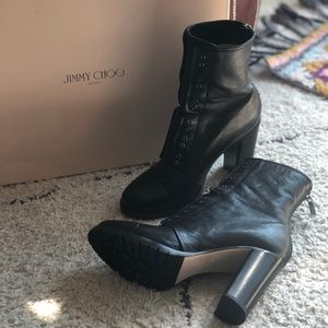 NEW Jimmy Choo Leather Datchet Combat Boots